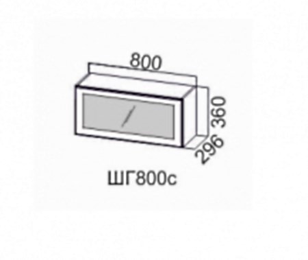 Шкаф на кухню Модерн шг800c/360 в Нижнем Новгороде - изображение