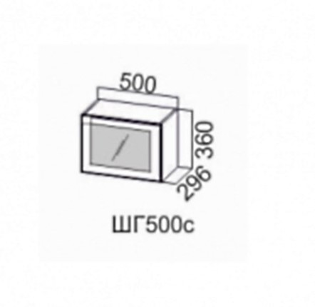 Шкаф на кухню Модерн шг500c/360 в Нижнем Новгороде - изображение