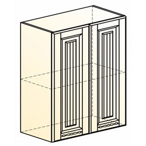 Навесной кухонный шкаф Бавария L600 H720 (2 дв. гл.) в Нижнем Новгороде - предосмотр
