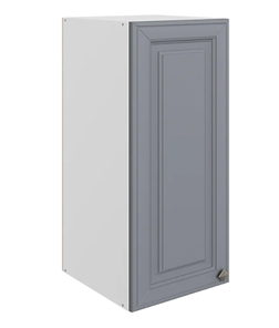 Шкаф настенный Мишель L300 H720 (1 дв. гл.) эмаль (белый/серый) в Нижнем Новгороде