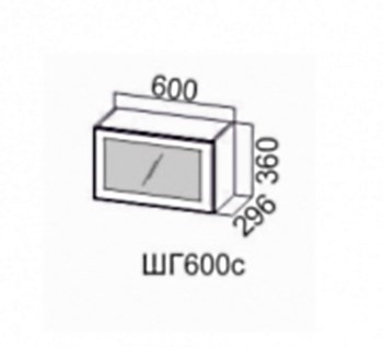 Навесной шкаф Модерн шг600с/360 в Нижнем Новгороде - изображение