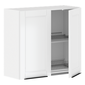 Шкаф кухонный с полкой и посудосушителем SICILIA Белый MHSU 8072.1C (800х320х720) в Нижнем Новгороде - предосмотр