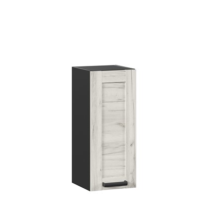 Навесной кухонный шкаф 300 Винченца ЛД 234.310.000.073, Чёрный/Дуб Крафт белый в Нижнем Новгороде - изображение