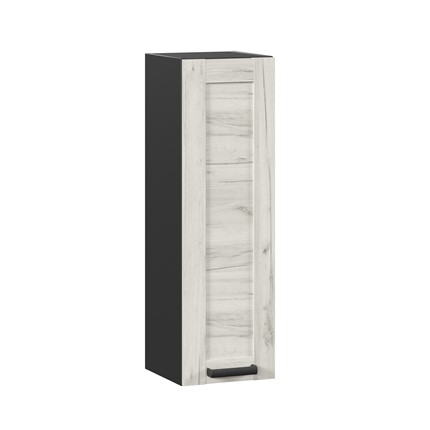 Шкаф на кухню 300 высокий Винченца ЛД 234.410.000.081, Чёрный/Дуб Крафт белый в Нижнем Новгороде - изображение