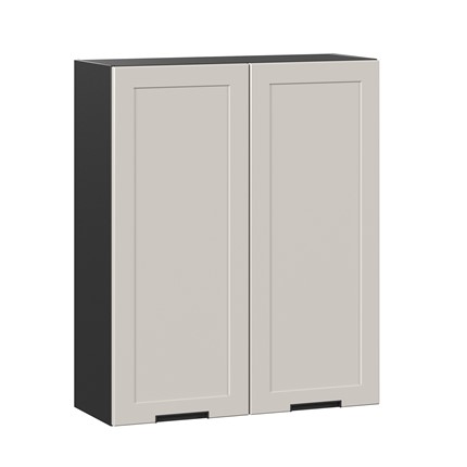 Навесной кухонный шкаф 800 высокий Джамис ЛД 296.460.000.155, Чёрный/Кашмир в Нижнем Новгороде - изображение