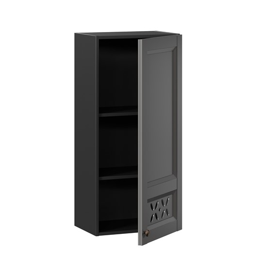 Навесной шкаф Амели-3 высокий 400 ЛД 299.420.000.041, Черный/Оникс серый в Нижнем Новгороде - изображение 1