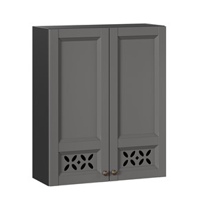 Шкаф кухонный Амели-3 высокий 800 ЛД 299.460.000.051, Черный/Оникс серый в Нижнем Новгороде - предосмотр