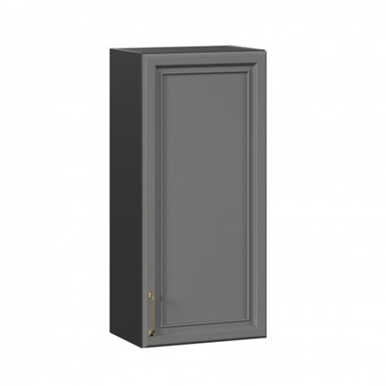 Шкаф на кухню Джелатто 450 высокий ЛД 241.430.000.153, Черный/Оникс серый в Нижнем Новгороде - изображение