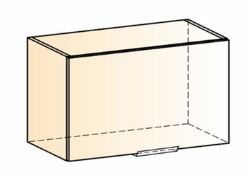 Шкаф на кухню Стоун L600 Н360 (1 дв. гл.) (белый/джелато софттач) в Нижнем Новгороде - предосмотр 1