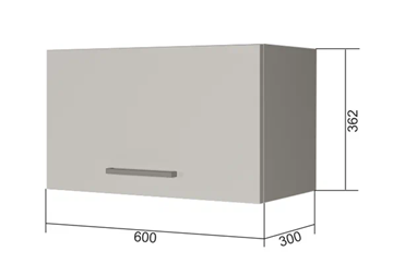 Кухонный навесной шкаф В360, Белое гладкое Ламарти/Белый в Нижнем Новгороде - предосмотр