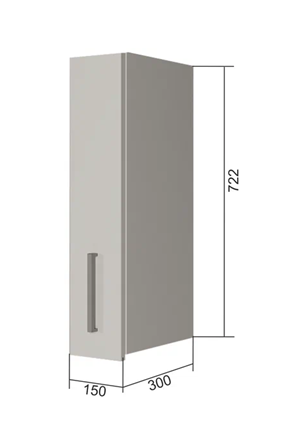 Кухонный шкаф В7 15, Бетон пайн/Белый в Нижнем Новгороде - изображение
