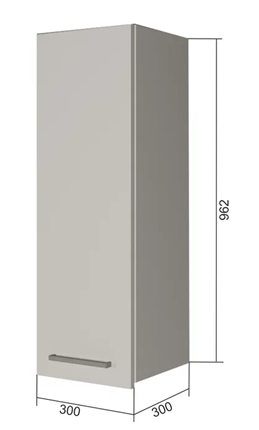 Шкаф настенный В9 30, Бетон пайн/Белый в Нижнем Новгороде - изображение