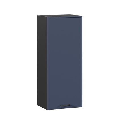 Навесной шкаф высокий 400 Индиго ЛД 298.420.000.151, Чёрный/Тёмно-синий в Нижнем Новгороде - изображение