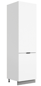Шкаф-пенал Стоун L600 под холодильник (2 дв.гл.) (белый/джелато софттач) в Нижнем Новгороде - предосмотр