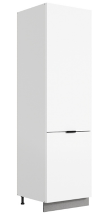 Шкаф-пенал Стоун L600 под холодильник (2 дв.гл.) (белый/джелато софттач) в Нижнем Новгороде - изображение
