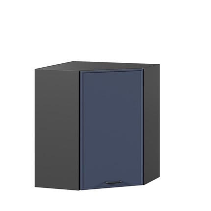 Шкаф кухонный угловой Индиго ЛД 298.610.000.158, Чёрный/Тёмно-синий в Нижнем Новгороде - изображение