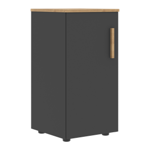 Низкий шкаф колонна с глухой дверью левой FORTA Графит-Дуб Гамильтон  FLC 40.1 (L) (399х404х801) в Нижнем Новгороде - предосмотр