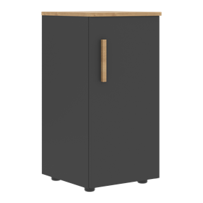 Низкий шкаф колонна с правой дверью FORTA Графит-Дуб Гамильтон  FLC 40.1 (R) (399х404х801) в Нижнем Новгороде - предосмотр