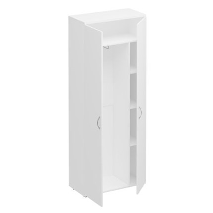 Шкаф для одежды с дополнением Комфорт КФ, белый премиум (80x38x200) К.531 ДШ в Нижнем Новгороде - изображение