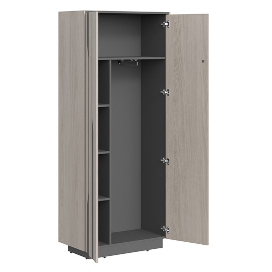 Шкаф для одежды LINE Дуб-серый-антрацит СФ-574401 (900х430х2100) в Нижнем Новгороде - изображение 1