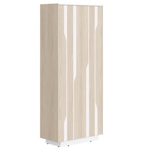 Шкаф для одежды LINE Дуб-светлый-белый СФ-574401 (900х430х2100) в Нижнем Новгороде
