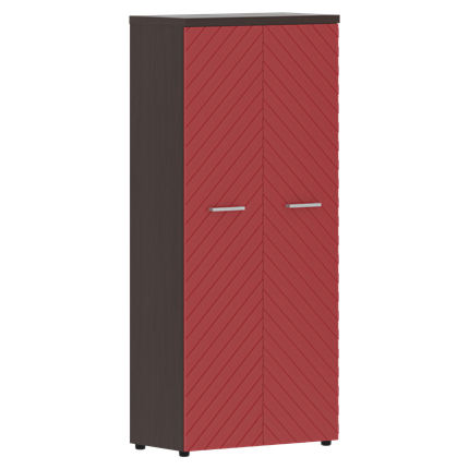 Шкаф TORR LUX TLHC 85.1 с глухими дверьми и топом 854х452х1958 Венге Магия/ Красный в Нижнем Новгороде - изображение