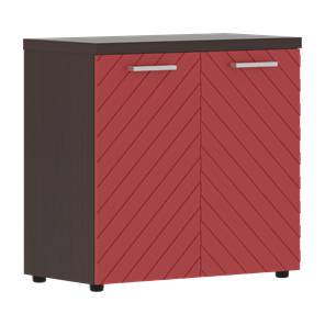 Шкаф с дверцами TORR LUX TLLC 85.1 с глухими малыми дверьми и топом 854х452х833 Венге Магия/ Красный в Нижнем Новгороде