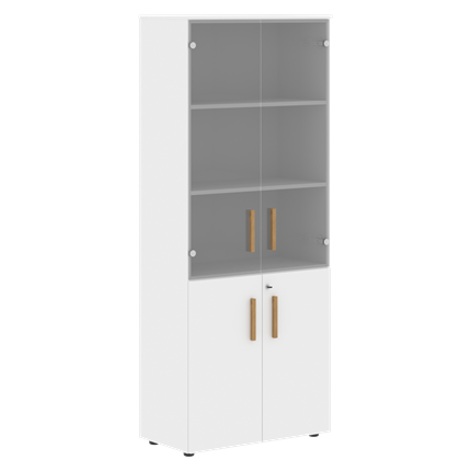 Широкий шкаф высокий FORTA Белый FHC 80.2(Z) (798х404х1965) в Нижнем Новгороде - изображение