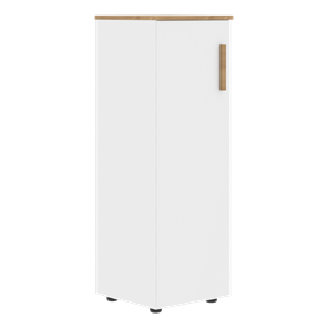 Средний шкаф колонна с левой дверью FORTA Белый-Дуб Гамильтон  FMC 40.1 (L) (399х404х801) в Нижнем Новгороде