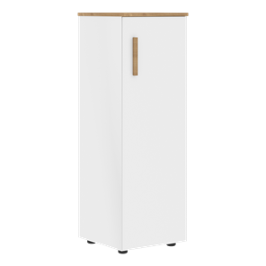 Средний шкаф колонна с глухой дверью правой FORTA Белый-Дуб Гамильтон  FMC 40.1 (R) (399х404х801) в Нижнем Новгороде - предосмотр