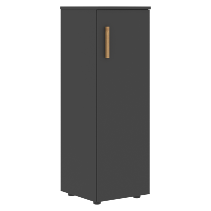 Средний шкаф колонна с глухой дверью правой FORTA Черный Графит  FMC 40.1 (R) (399х404х801) в Нижнем Новгороде - изображение