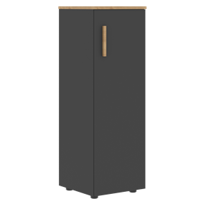 Средний шкаф колонна с правой дверью FORTA Графит-Дуб Гамильтон   FMC 40.1 (R) (399х404х801) в Нижнем Новгороде