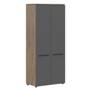 Шкаф гардероб с глухими дверьми MORRIS TREND Антрацит/Кария Пальмира MCW 85 (854х423х1956) в Нижнем Новгороде