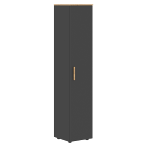 Шкаф колонна высокий с глухой дверью FORTA Графит-Дуб Гамильтон   FHC 40.1 (L/R) (399х404х1965) в Нижнем Новгороде