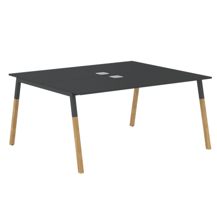 Переговорный стол FORTA Черный Графит-Черный Графит-Бук FWST 1513 (1580x1346x733) в Нижнем Новгороде - изображение