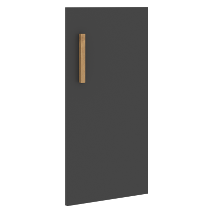 Низкая дверь для шкафа правая FORTA Черный Графит FLD 40-1(R) (396х18х766) в Нижнем Новгороде - изображение