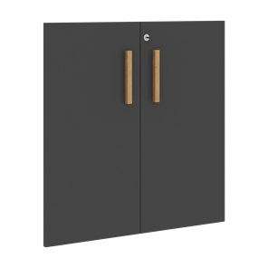 Двери для шкафов низкие с замком FORTA Черный ГрафитFLD 40-2(Z) (794х18х766) в Нижнем Новгороде