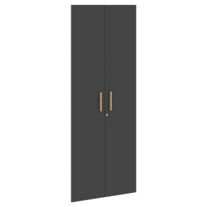 Двери для шкафов высокие с замком FORTA Черный Графит FHD 40-2(Z)  (794х18х1932) в Нижнем Новгороде
