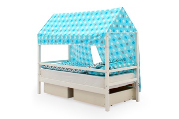 Крыша текстильная для кровати-домика Svogen (звезды, голубой) в Нижнем Новгороде - предосмотр 2