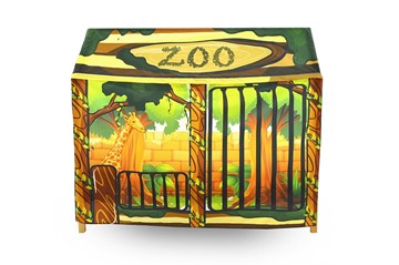 Игровая накидка для кровати-домика Svogen «Зоопарк» в Нижнем Новгороде - предосмотр
