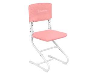 Комплект чехлов на спинку и сиденье стула СУТ.01.040-01 Розовый, Замша в Нижнем Новгороде