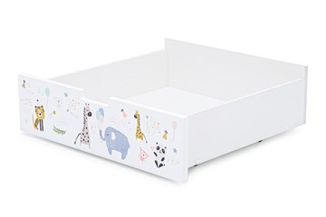 Ящик для детской кровати Svogen белый/зверята в Нижнем Новгороде - предосмотр