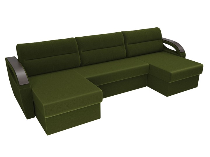 Большой П-образный диван Форсайт, Зеленый (микровельвет) в Нижнем Новгороде - изображение 5