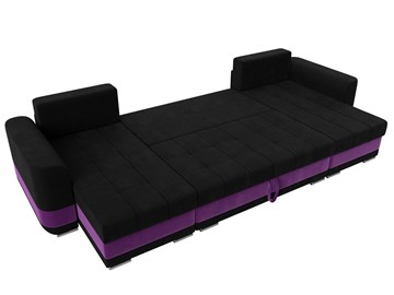 П-образный диван Честер, Черный/фиолетовый (вельвет) в Нижнем Новгороде - предосмотр 7