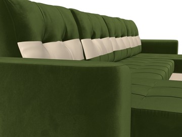 П-образный диван Честер, Зеленый/бежевый (вельвет/экокожа) в Нижнем Новгороде - предосмотр 3