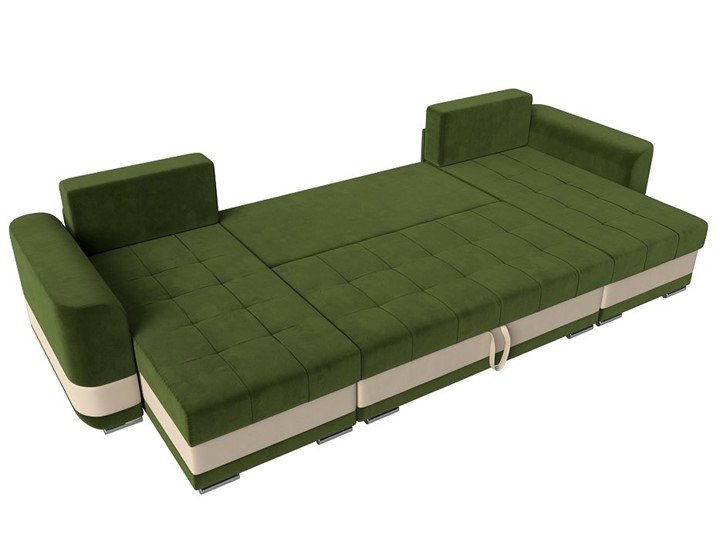 П-образный диван Честер, Зеленый/бежевый (вельвет/экокожа) в Нижнем Новгороде - изображение 7