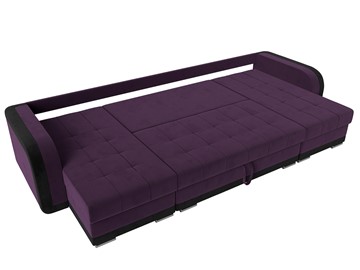 П-образный диван Марсель, Фиолетовый/черный (велюр) в Нижнем Новгороде - предосмотр 7