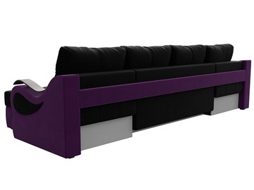 П-образный диван Меркурий П, Черный/фиолетовый (вельвет) в Нижнем Новгороде - предосмотр 7