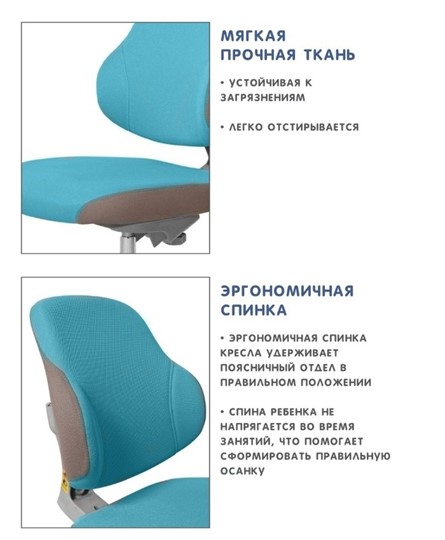 Кресло Holto-4F голубое в Нижнем Новгороде - изображение 7