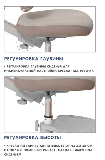 Кресло растущее Holto-4F серое в Нижнем Новгороде - изображение 5